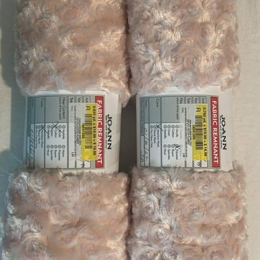 Morn Swirl Faux Fur Fabric Lot – 0.75 & 0.833 Yards – Joann – NEW in Packaging - Picture 3 of 4